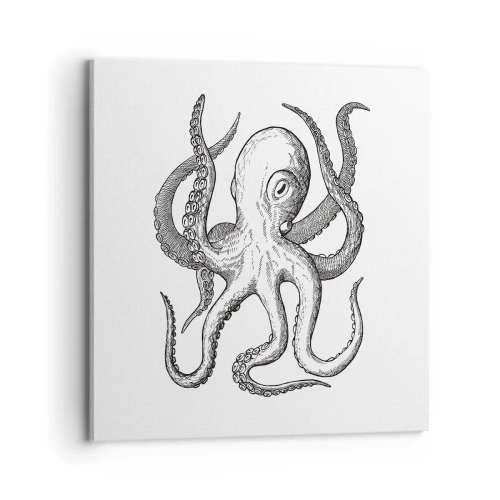 Impression sur toile - Image sur toile - Dansant avec les vagues - 70x70 cm