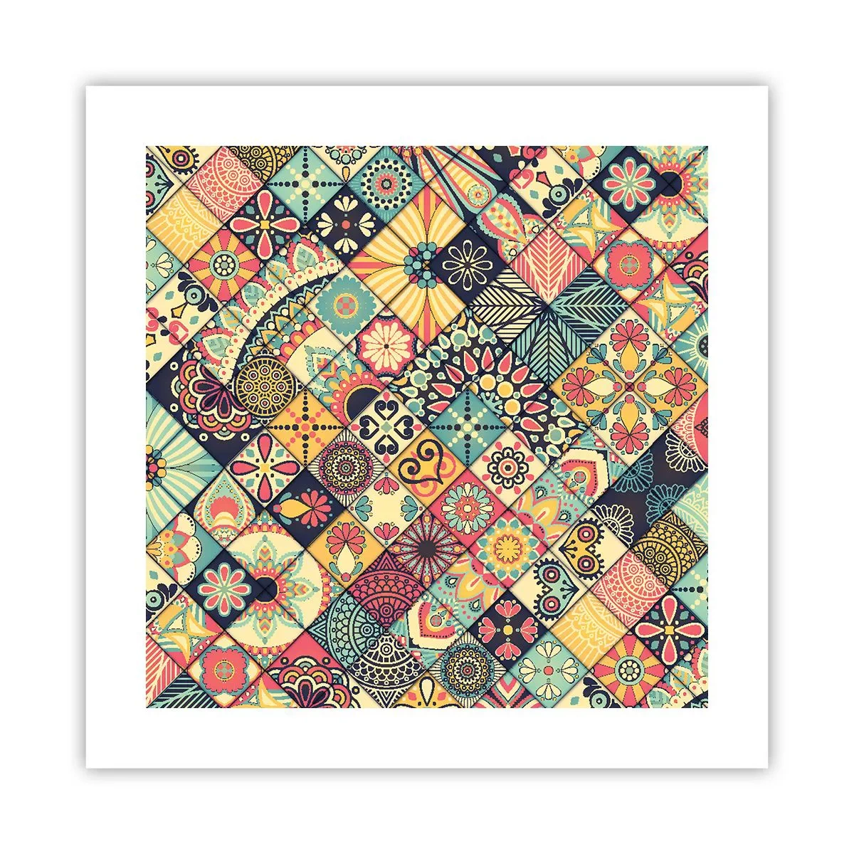 Affiche - Poster - Ambiance marocaine - 40x40 cm