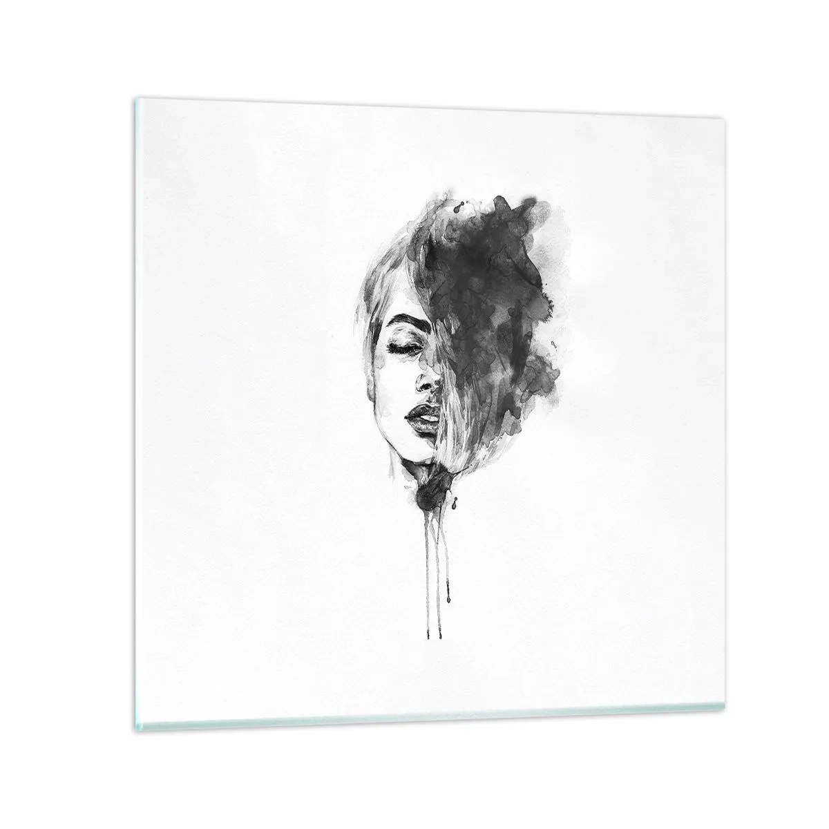 Impression sur verre - Image sur verre - De quoi rêve la fille - 30x30 cm