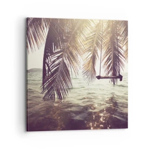 Impression sur toile - Image sur toile - Vous pouvez vous balancer dans les nuages ​​à volonté - 70x70 cm