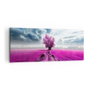 Impression sur toile - Image sur toile - Lande - nature sauvage - 100x40 cm