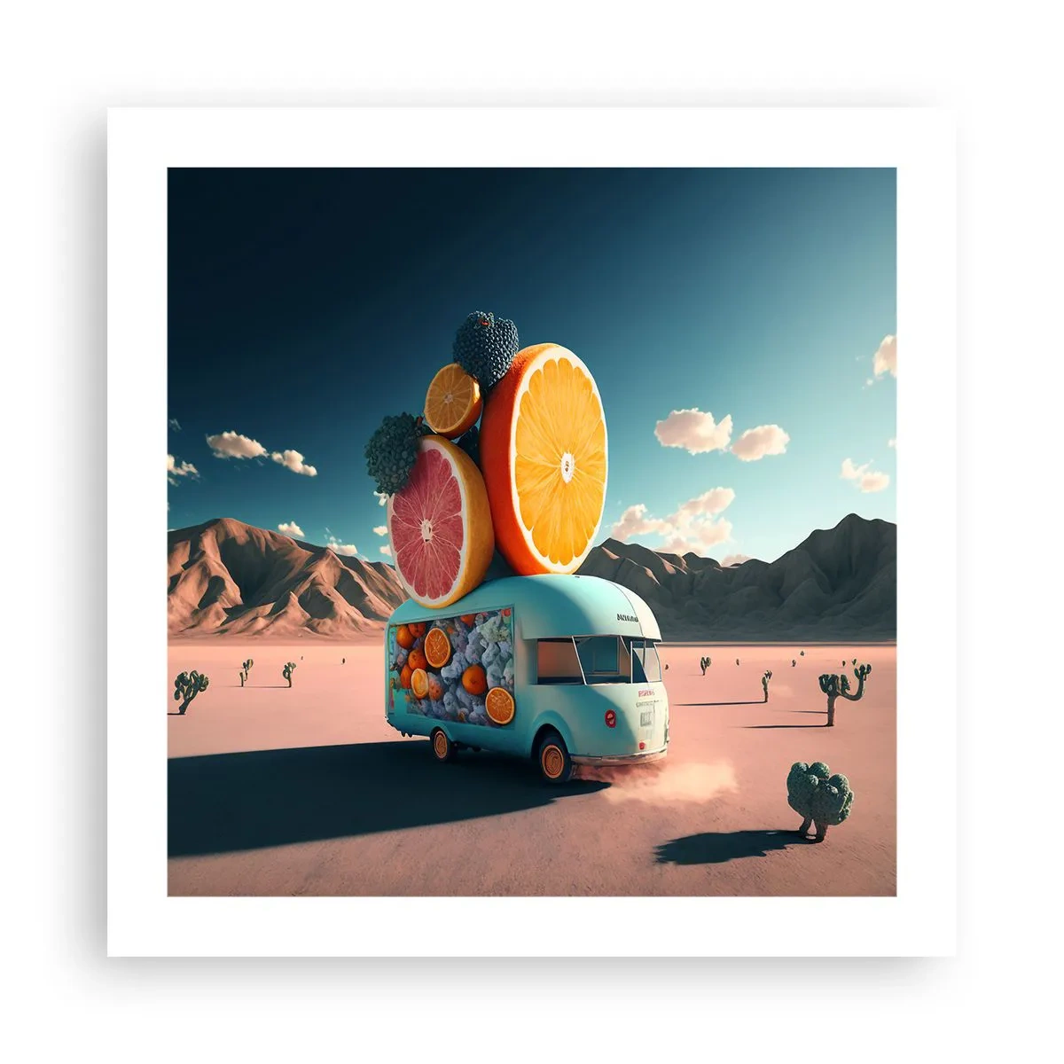 Affiche - Poster - Le goût des vacances - 50x50 cm