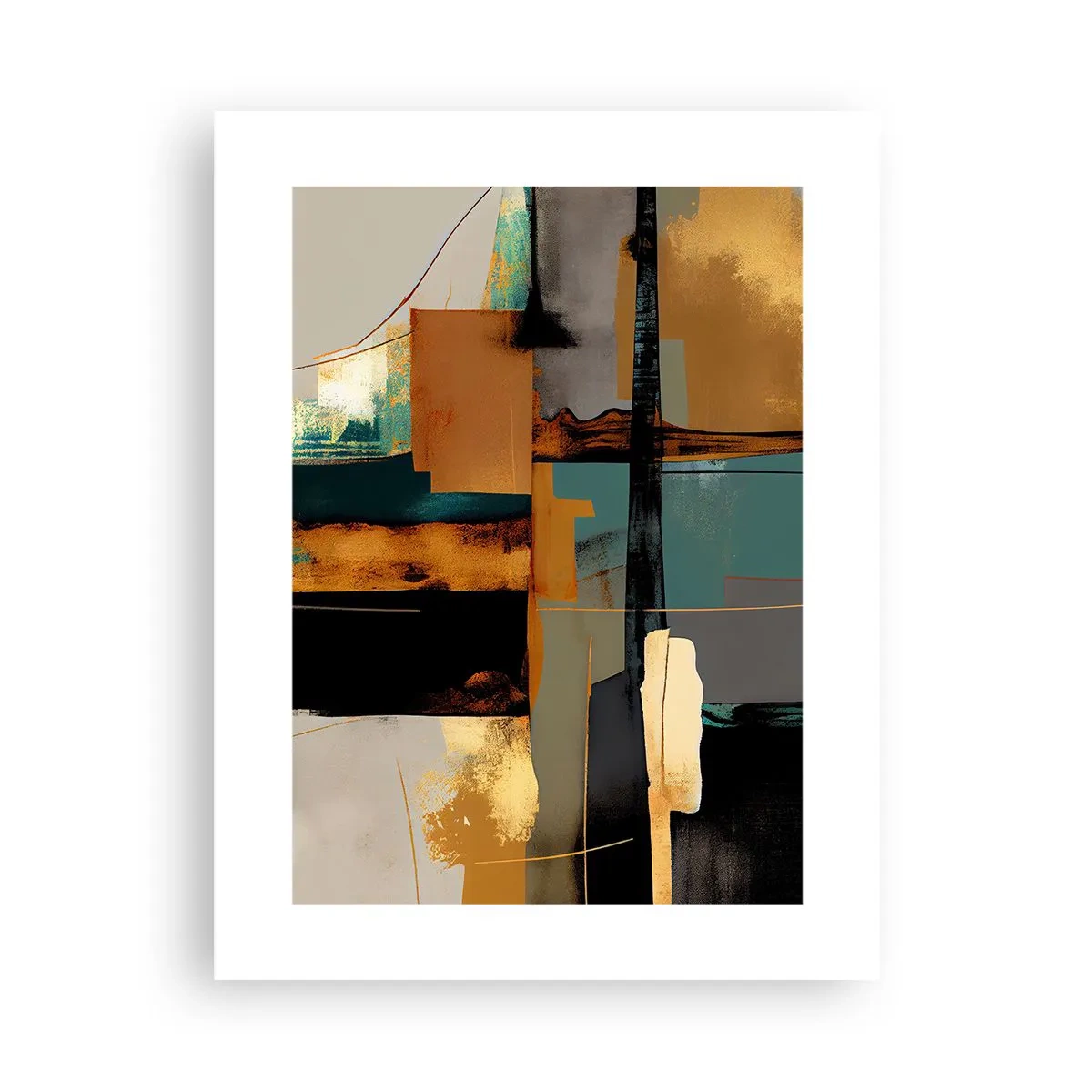 Affiche - Poster - Abstraction – lumière et ombre - 30x40 cm