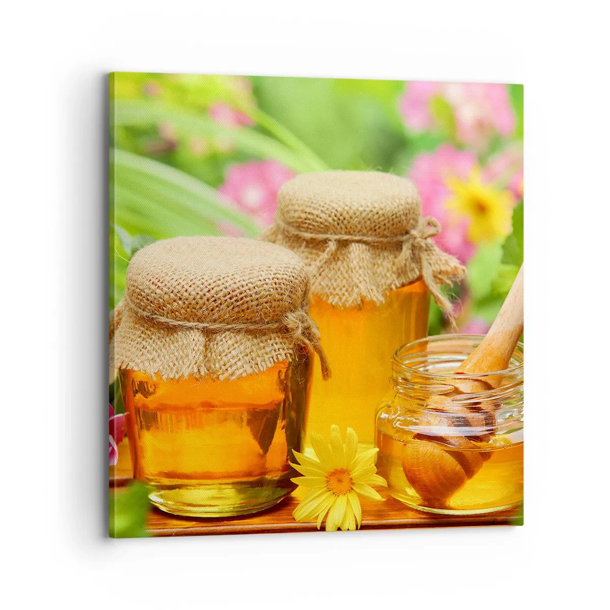 Impression sur toile - Image sur toile - Doux et fleuri - 70x70 cm