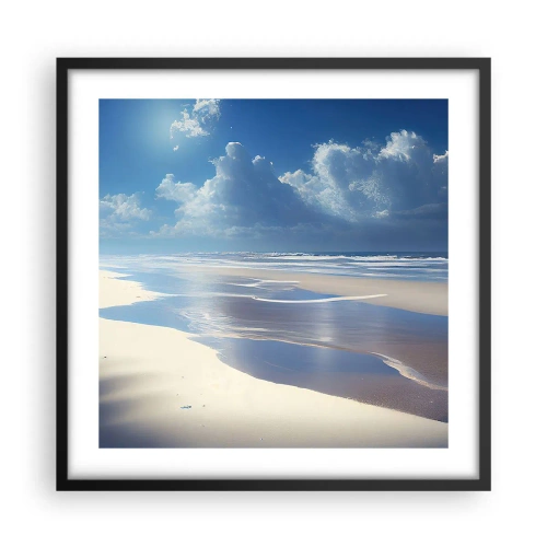 Affiche dans un cadre noir - Poster - Des vacances paradisiaques - 50x50 cm