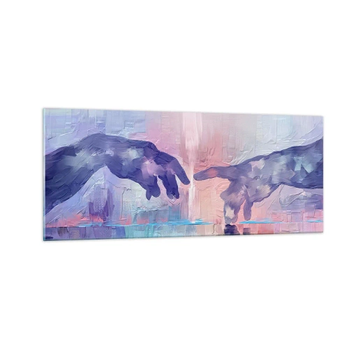 Impression sur verre - Image sur verre - Divine étincelle de vie - 100x40 cm