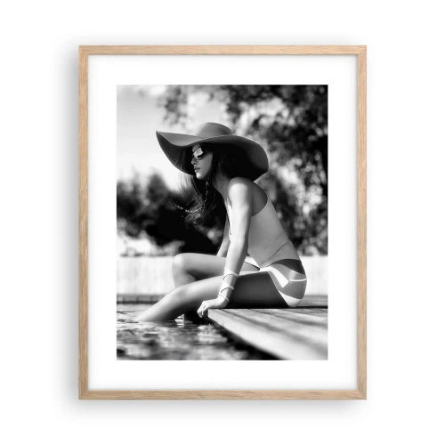 Affiche dans un chêne clair - Poster - Rêve d'été - 40x50 cm