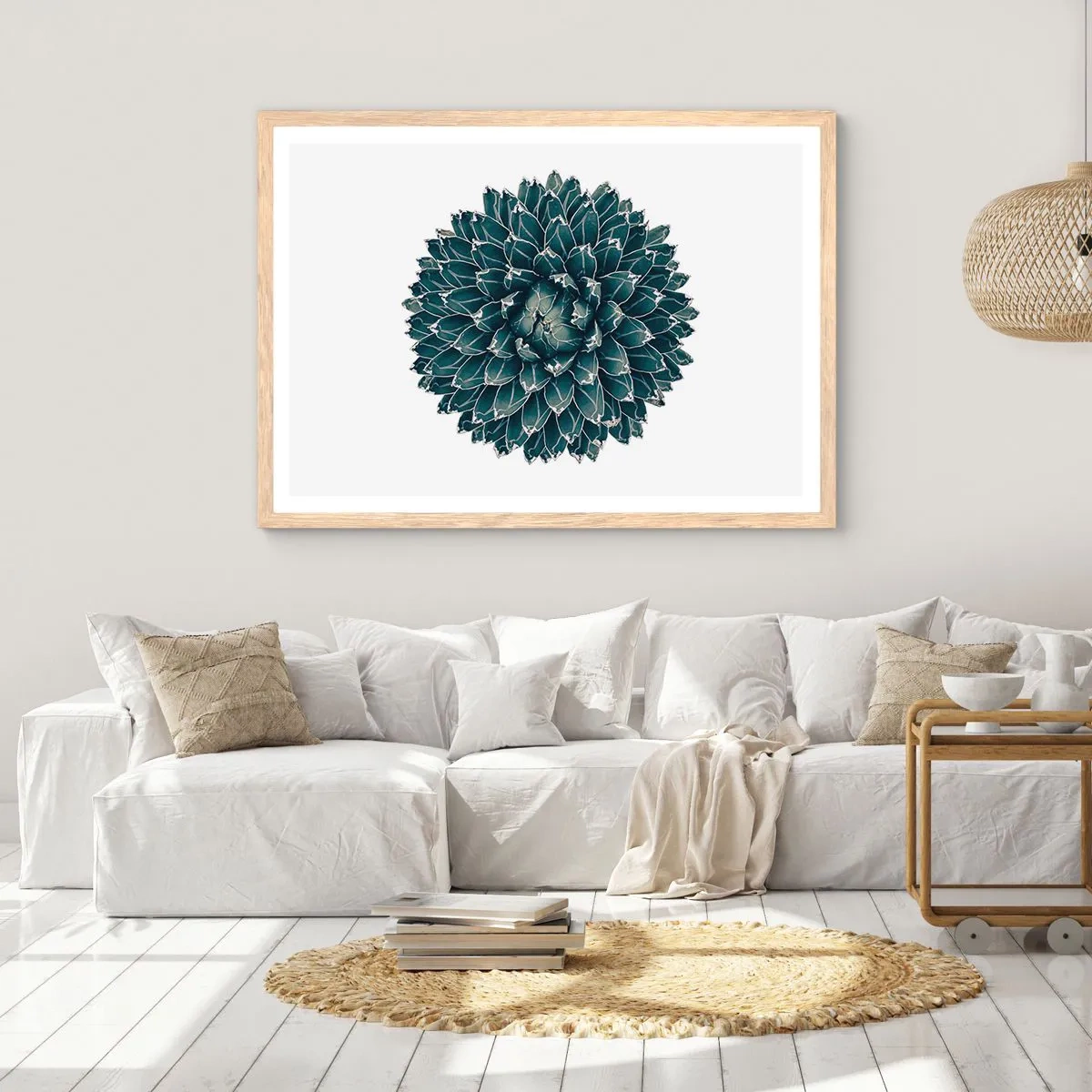 Affiche dans un chêne clair - Poster - Étoile du désert - 70x50 cm