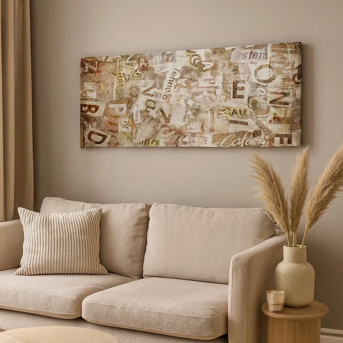 Impression sur toile - Image sur toile - J'unifie le bavardage - 100x40 cm