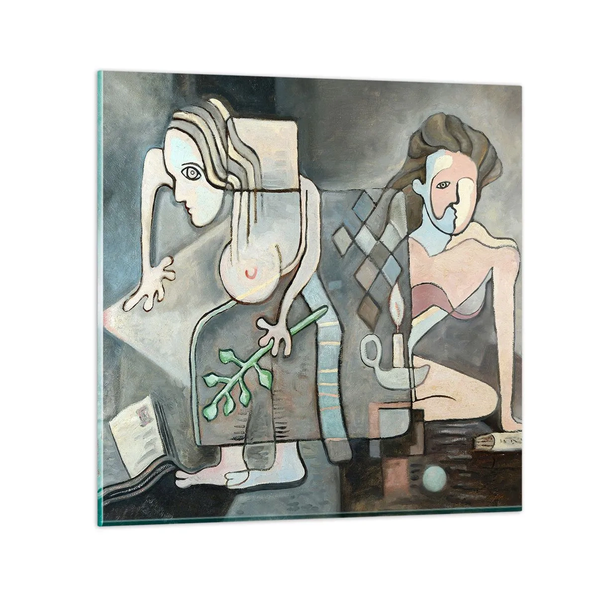 Impression sur verre - Image sur verre - Mosaïque d'esprit et de matière - 70x70 cm