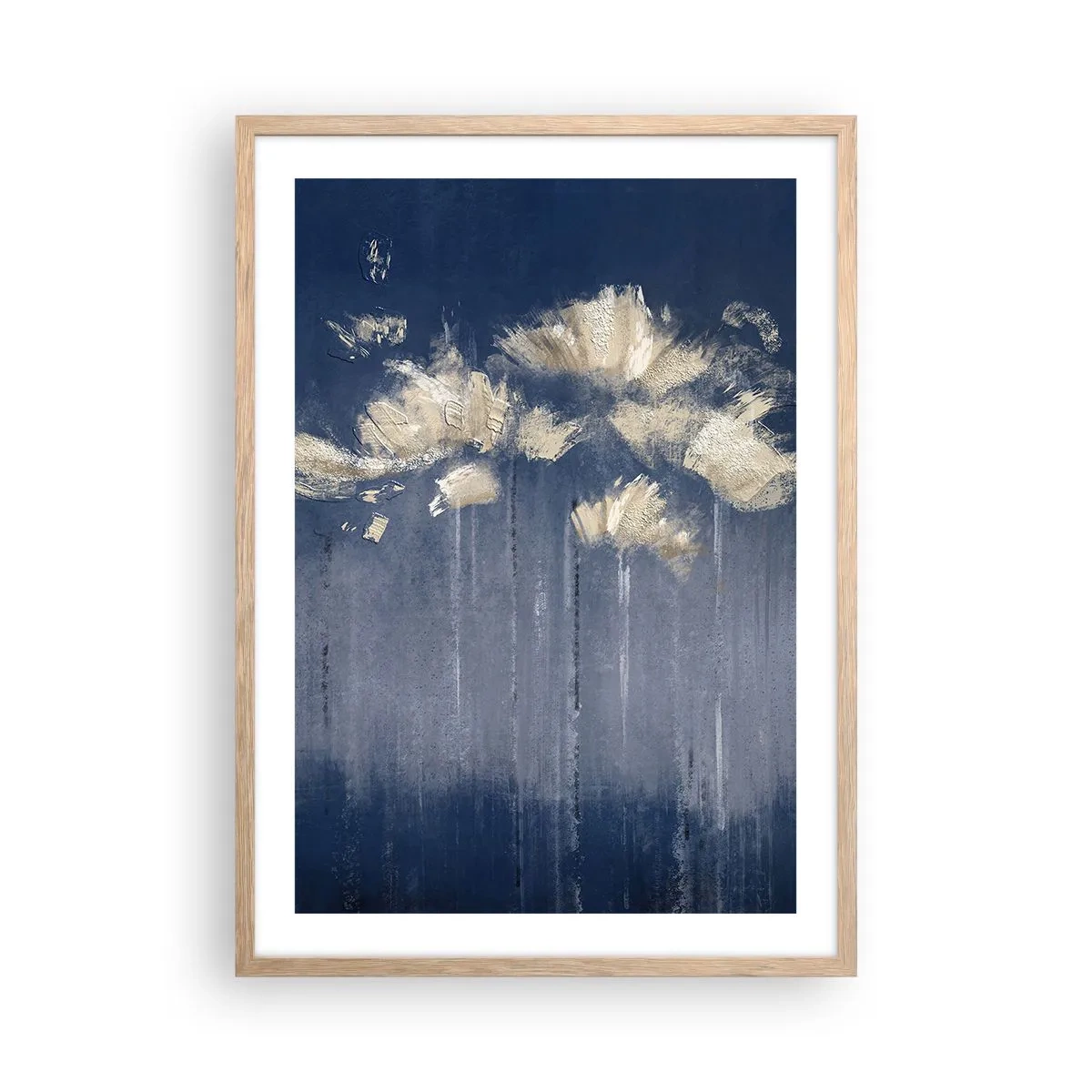 Affiche dans un chêne clair - Poster - Comme des pétales au vent - 50x70 cm