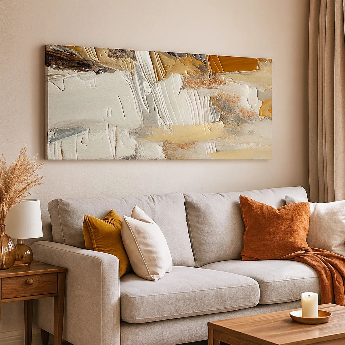 Impression sur toile - Image sur toile - Couches colorées - 30x30 cm