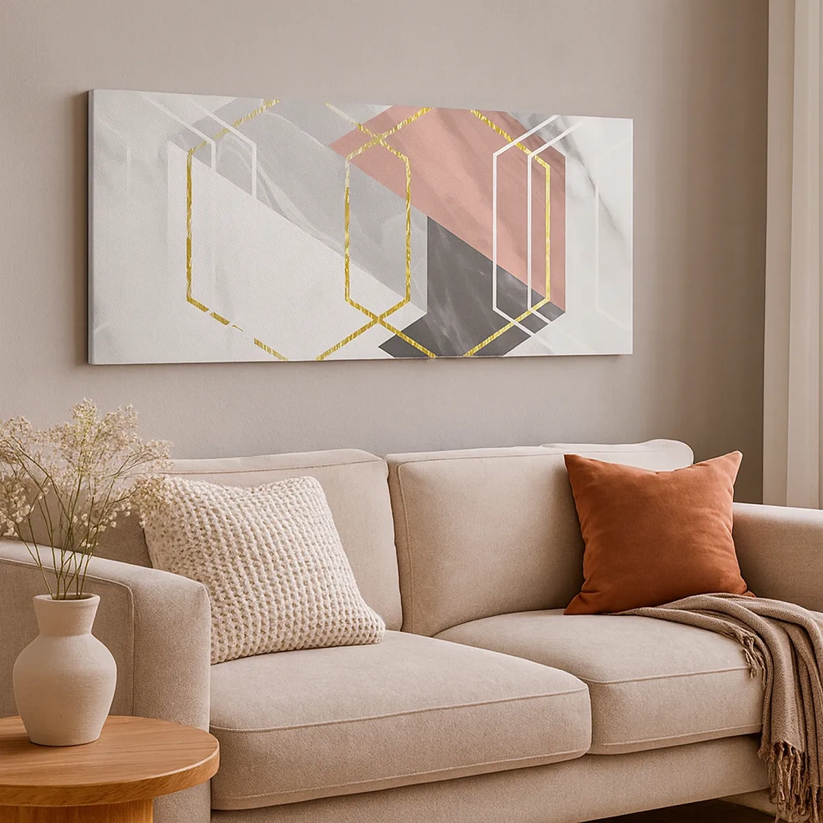 Impression sur toile - Image sur toile - Composition en chaîne - 30x30 cm