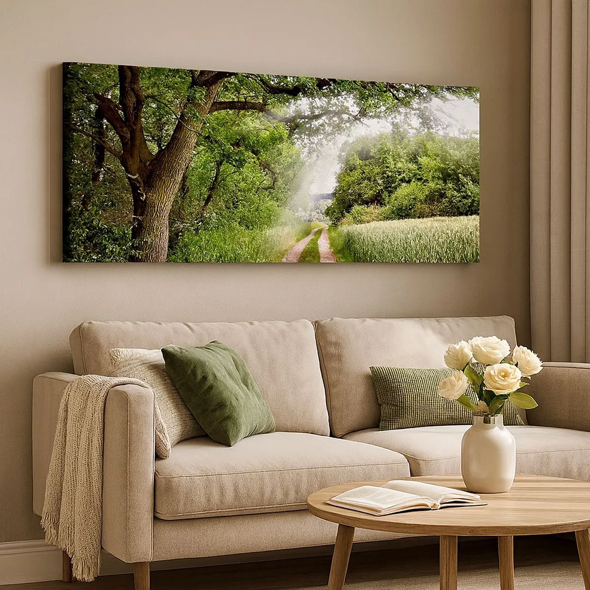 Impression sur toile - Image sur toile - Et in Arcadia ego - 100x40 cm