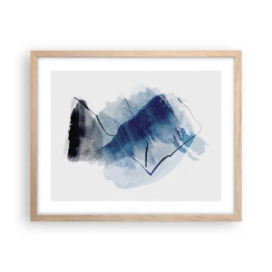 Affiche dans un chêne clair - Poster - Montagne de glace - 50x40 cm