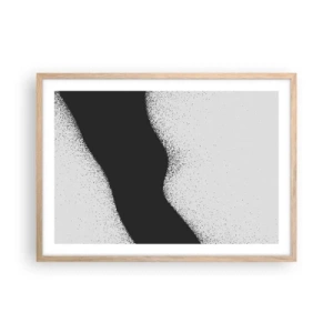Affiche dans un chêne clair - Poster - Équilibre fluide - 70x50 cm