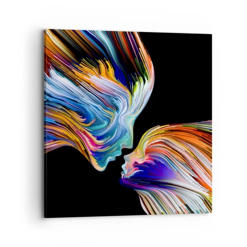 Impression sur toile - Image sur toile - Une fusion d'énergie et de lumière - 70x70 cm