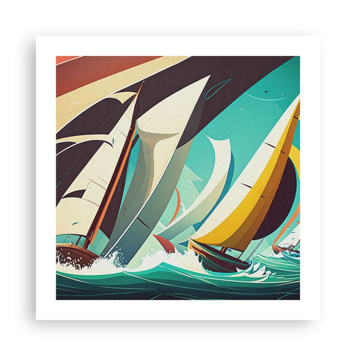 Affiche - Poster - Bonne chance avec les éléments - 50x50 cm