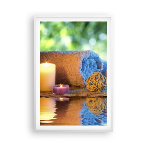 Affiche dans un cadre blanc - Poster - Temps pour le corps - 61x91 cm