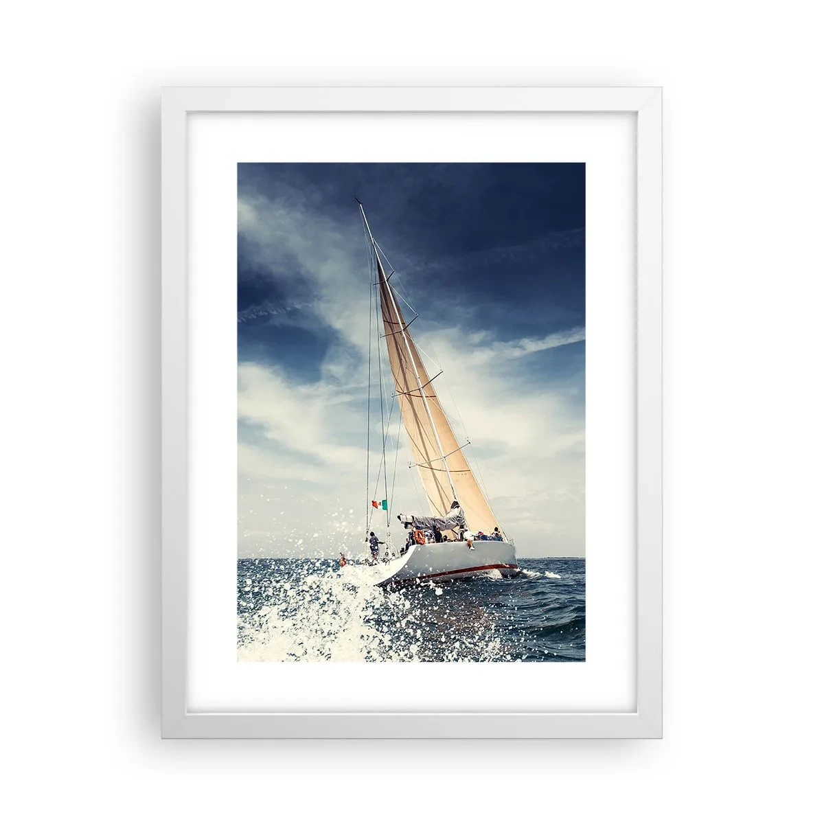 Affiche dans un cadre blanc - Poster - Ils ne nous rattraperont pas ! - 30x40 cm