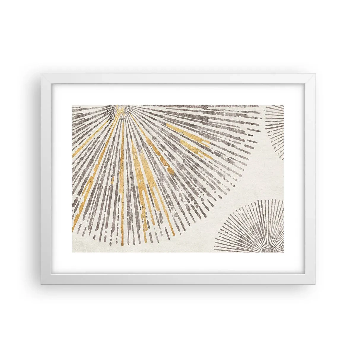 Affiche dans un cadre blanc - Poster - La beauté du rayon - 40x30 cm