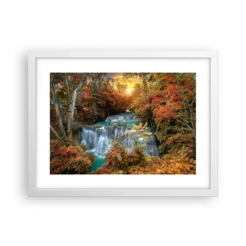 Affiche dans un cadre blanc - Poster - Trésor caché de la forêt - 40x30 cm