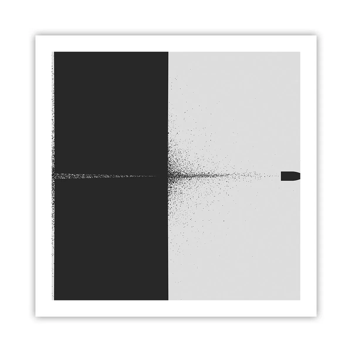 Affiche - Poster - Droit au but - 60x60 cm
