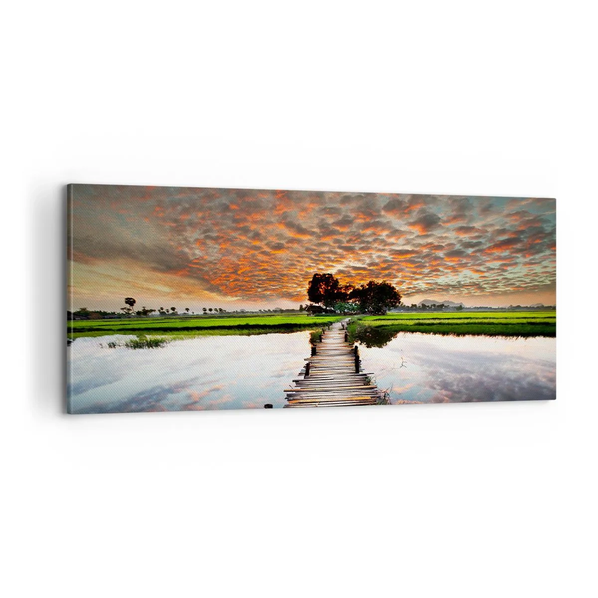 Impression sur toile - Image sur toile - Étendez vos bras - respirez - 100x40 cm