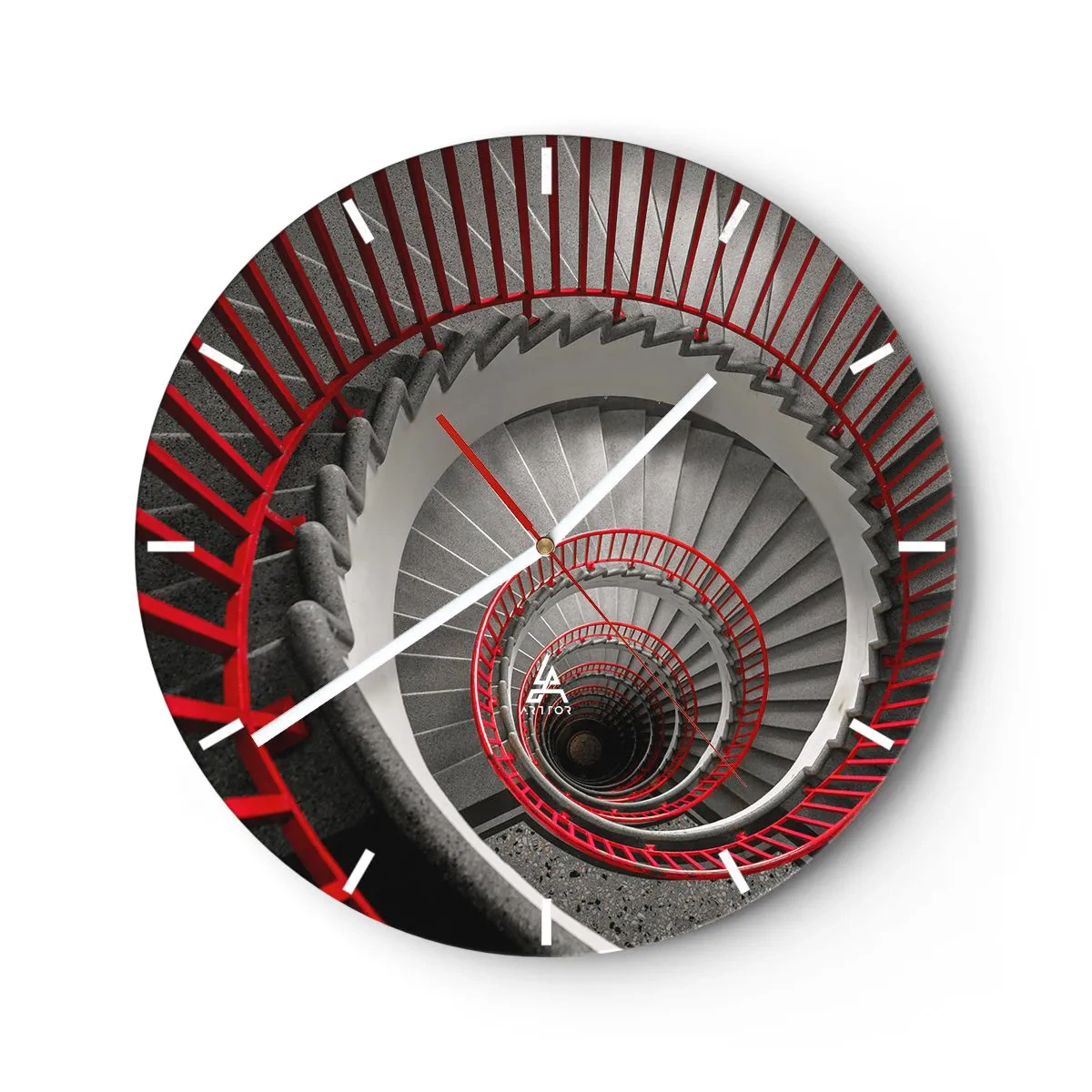 Horloge murale - Pendule murale - Amusement architectural - 40x40 cm