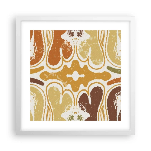 Affiche dans un cadre blanc - Poster - Abstraction sentimentale - 40x40 cm