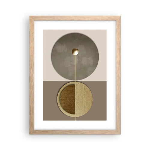 Affiche dans un chêne clair - Poster - Équilibre parfait - 30x40 cm