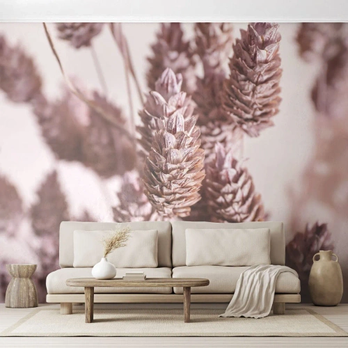 Papier Peint Autocollant Deluxe Sticker - Apparemment discret - Fleur séchée, Fleur, Prairie - 350x256 cm