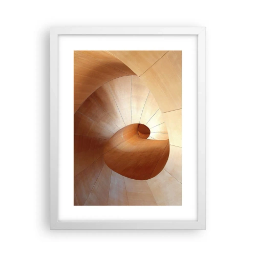 Affiche dans un cadre blanc - Poster - Serpentin architectural - 30x40 cm