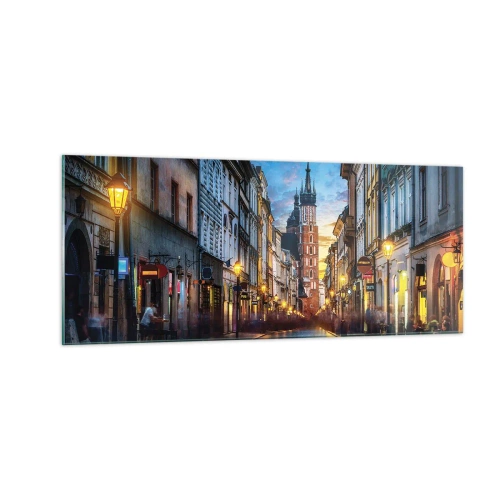 Impression sur verre - Image sur verre - La magie de Cracovie - 100x40 cm