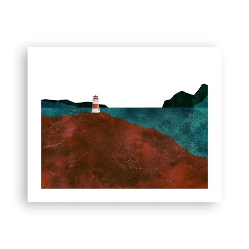 Affiche - Poster - En regardant la mer - 50x40 cm