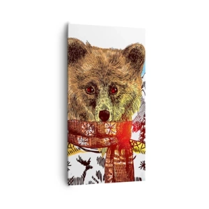 Impression sur toile - Image sur toile - La cabane aux ours - 65x120 cm