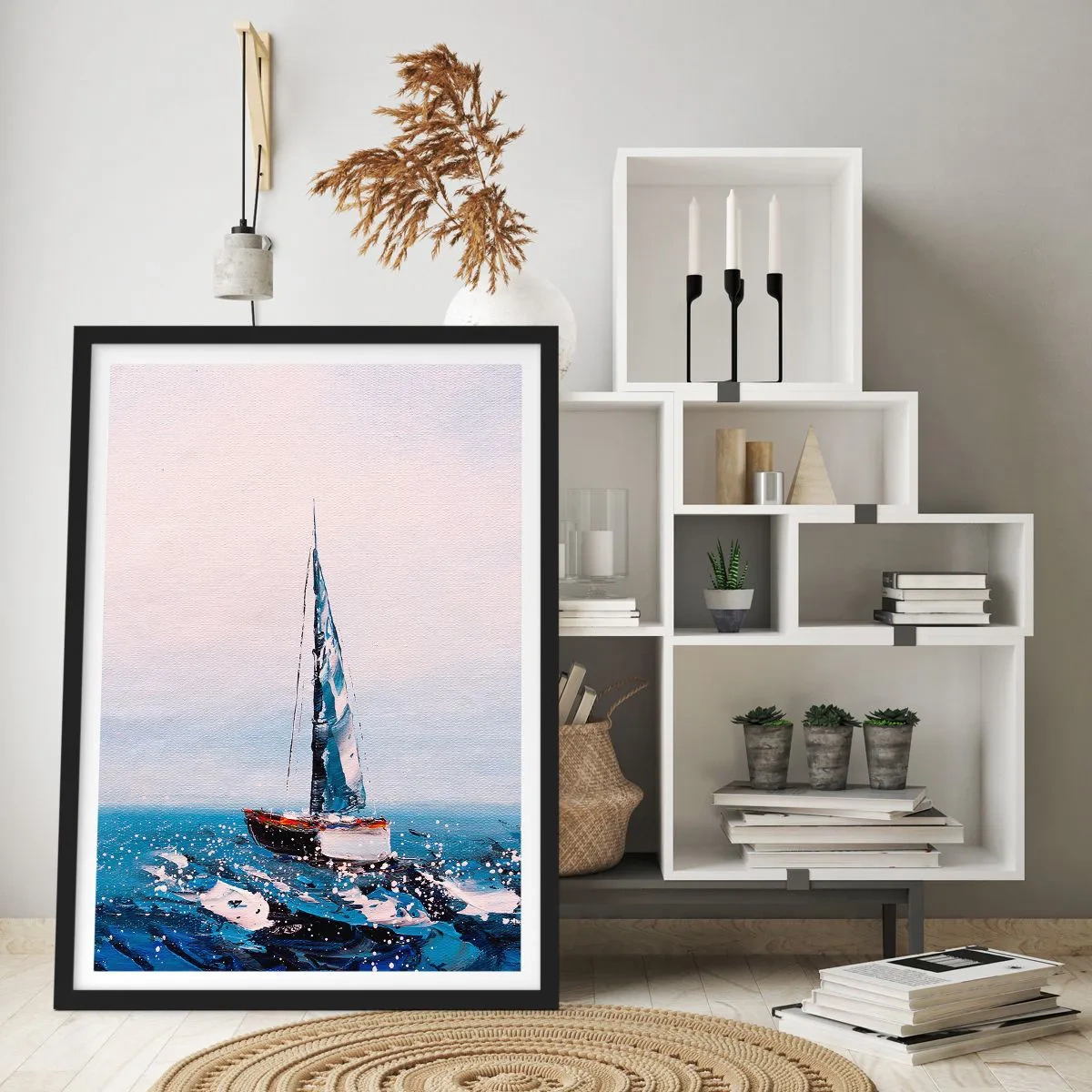 Affiche dans un cadre noir - Poster - Confrérie du vent - 61x91 cm