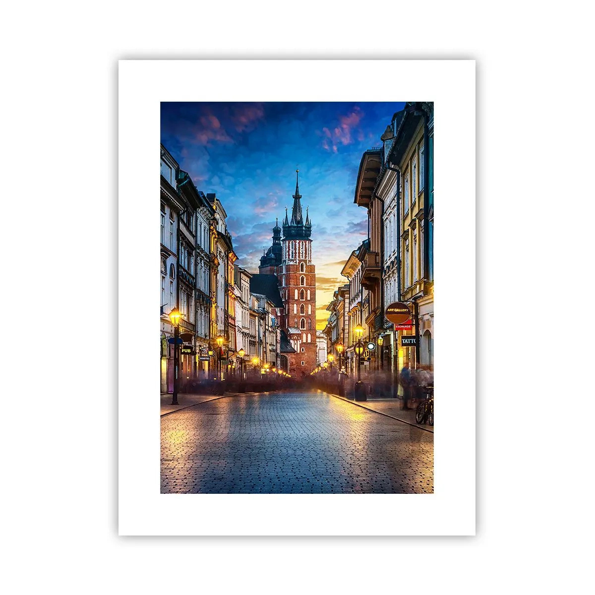 Affiche - Poster - La magie de Cracovie - 30x40 cm