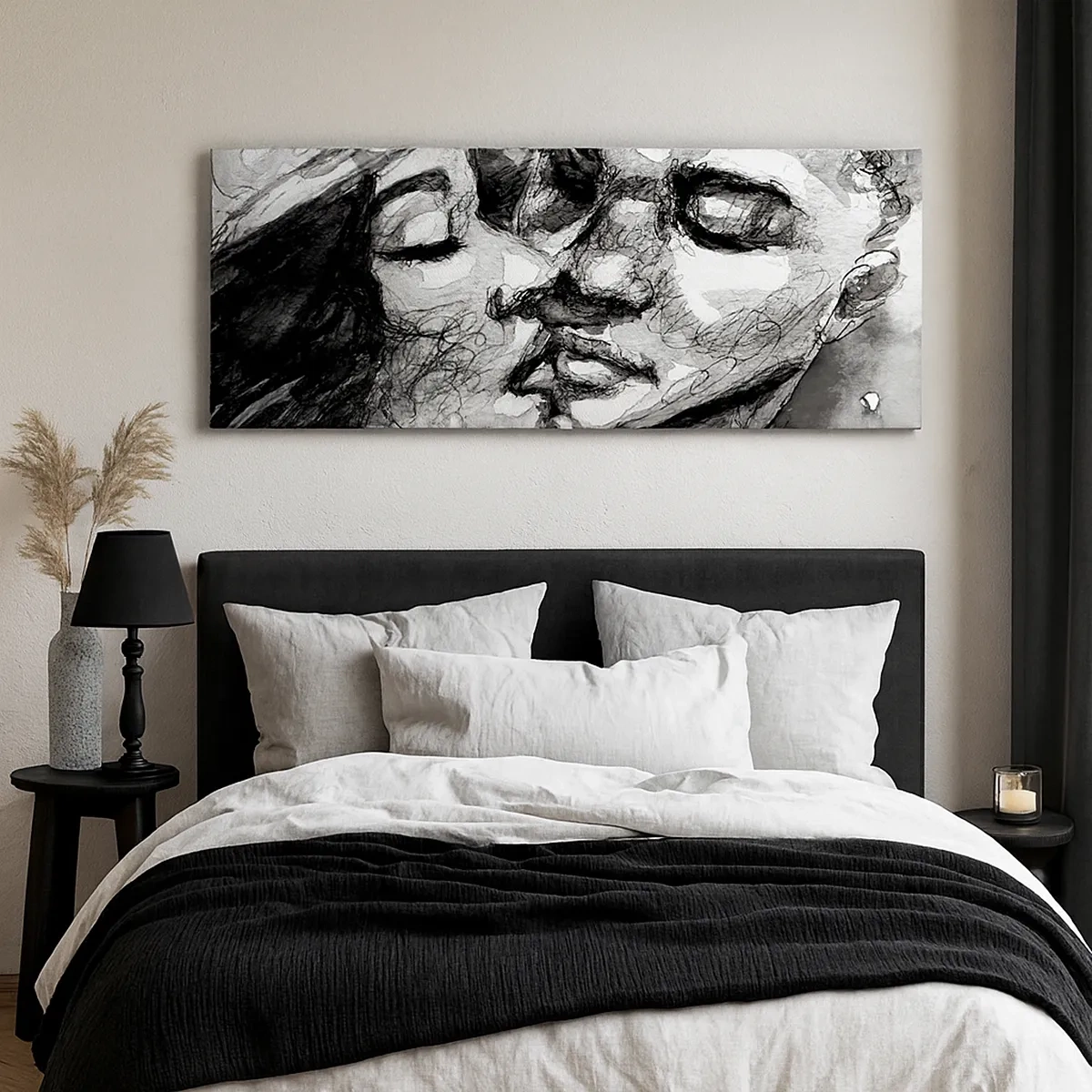 Impression sur toile - Image sur toile - Un moment tendre - 30x30 cm