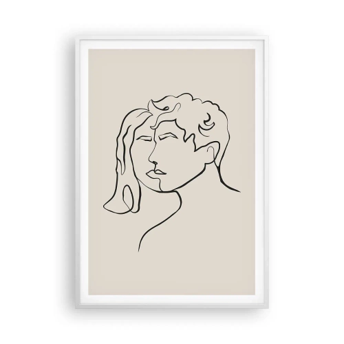 Affiche dans un cadre blanc - Poster - Et l'unité est apparue - 70x100 cm