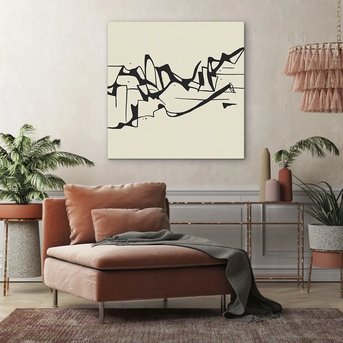 Impression sur toile - Image sur toile - Peut-être un paysage - 30x30 cm