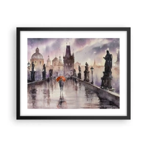 Affiche dans un cadre noir - Poster - Les gens ne changent pas - 50x40 cm