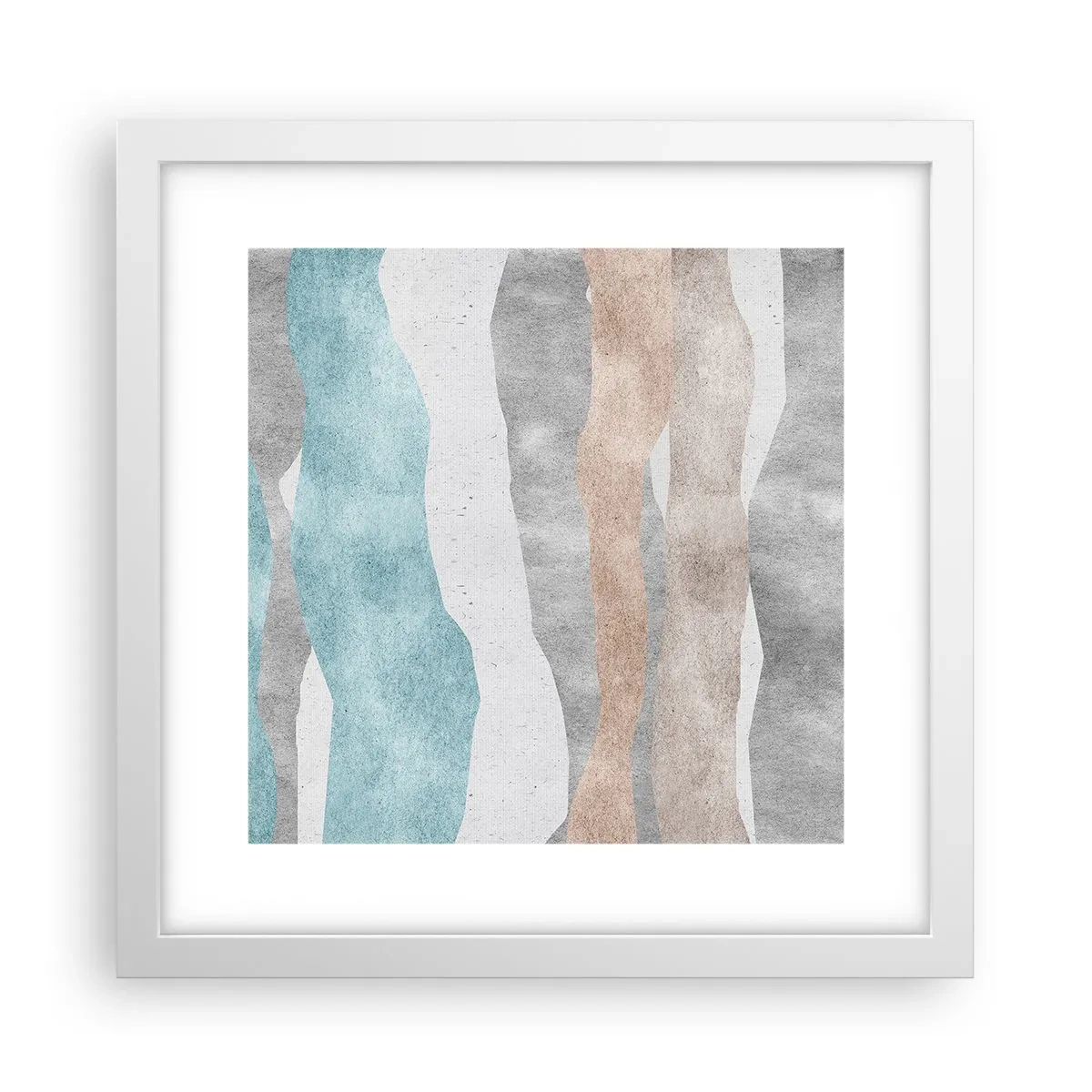 Affiche dans un cadre blanc - Poster - Une étude de proximité - 30x30 cm