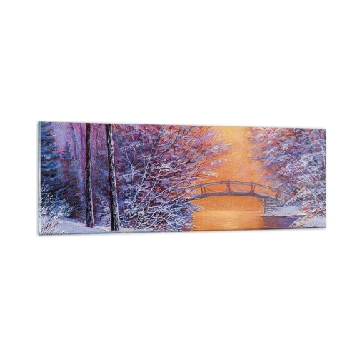 Impression sur verre - Image sur verre - On se rencontre ici - 90x30 cm