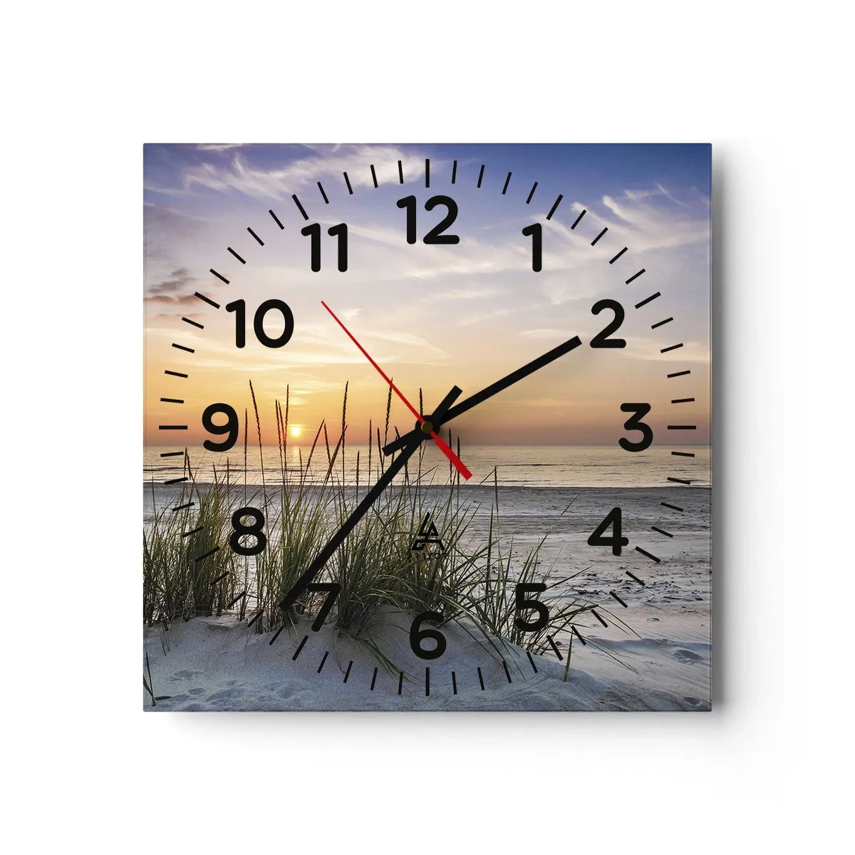 Horloge murale - Pendule murale - Regarde, pense, ressent - 40x40 cm