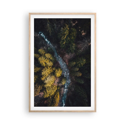 Affiche dans un chêne clair - Poster - De plus en plus vite - 61x91 cm