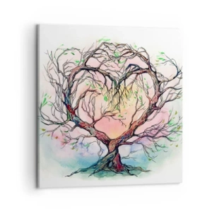 Impression sur toile - Image sur toile - Ensemble contre les tempêtes - 50x50 cm