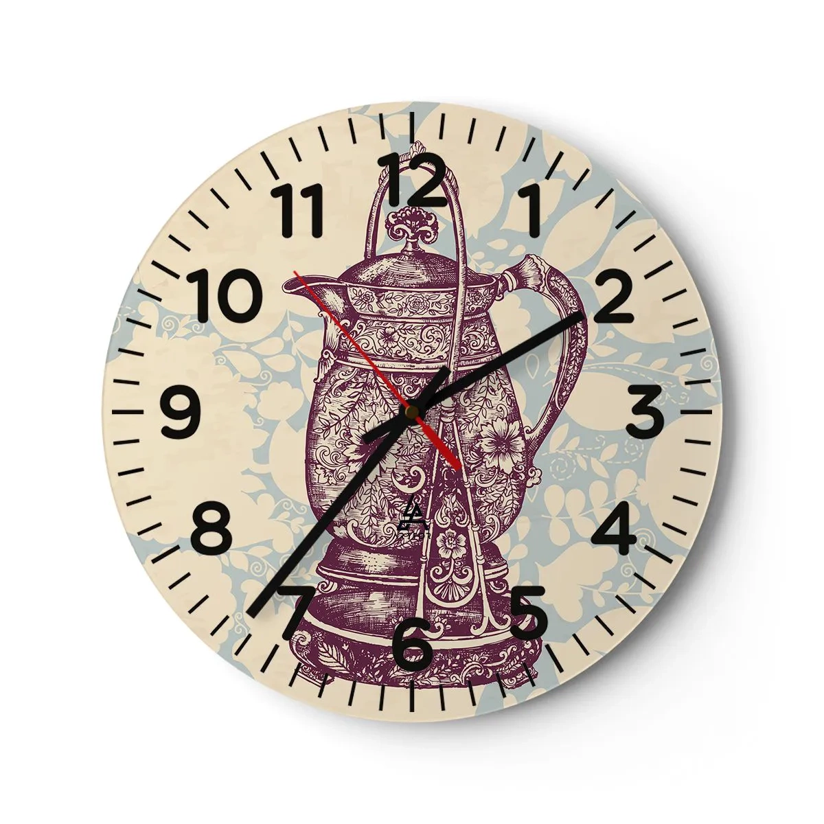 Horloge murale - Pendule murale - La beauté du quotidien - 30x30 cm