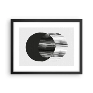 Affiche dans un cadre noir - Poster - Son alter ego - 40x30 cm