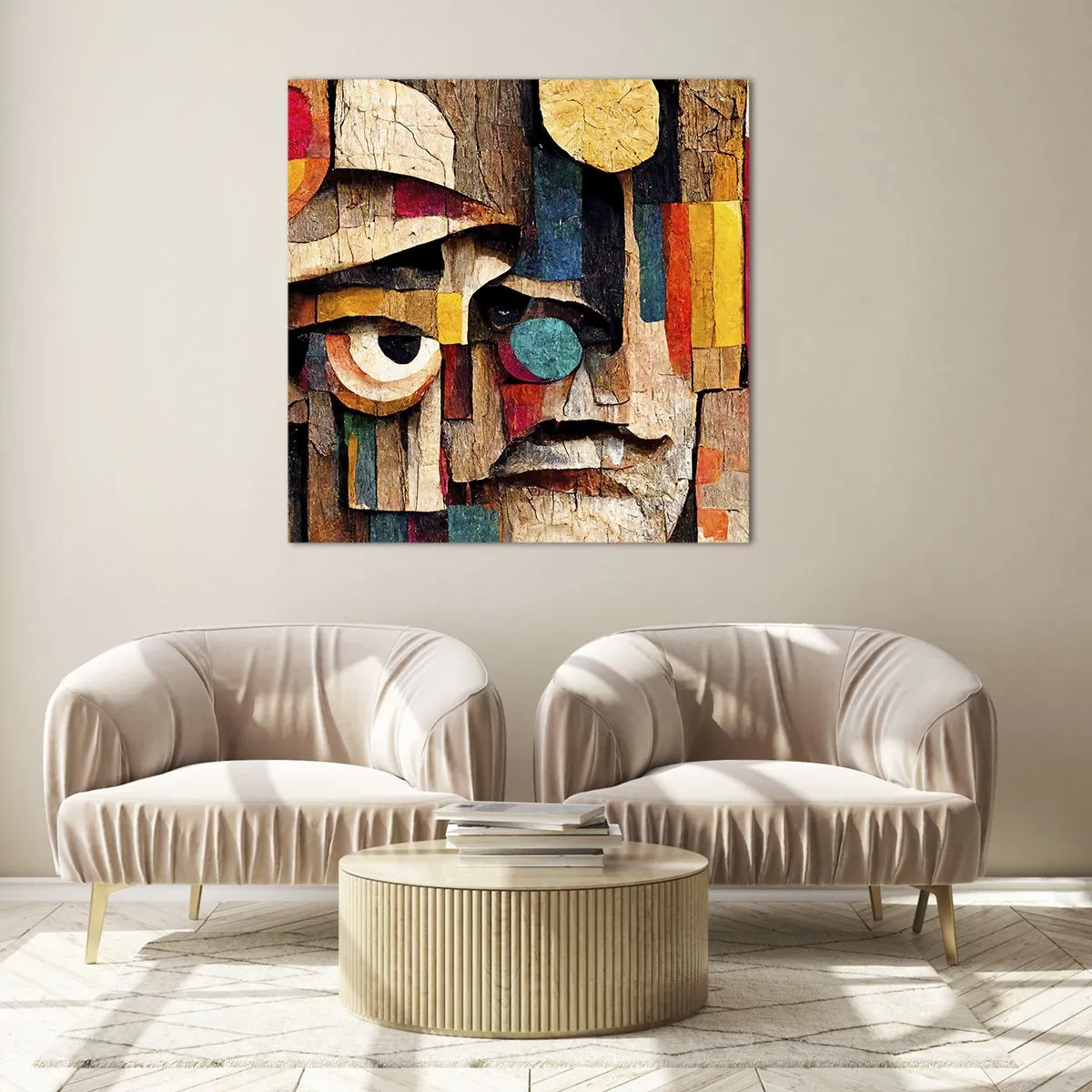 Impression sur verre - Image sur verre - Je te vois… - 50x50 cm